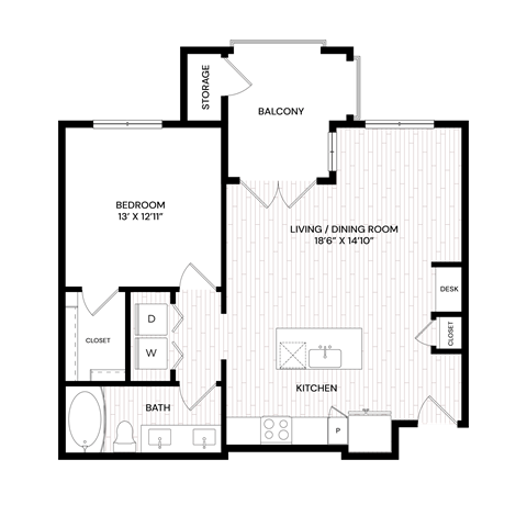 Aura Flagstaff 2D Floor Plan - A1 M1